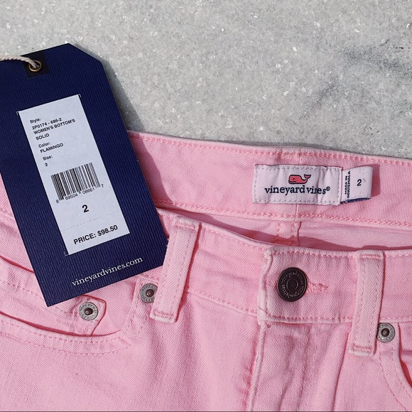 NWT Vineyard Vines Pink Jeans - Picture 7 of 7
